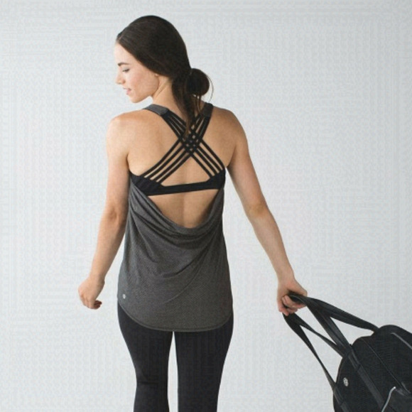 lululemon athletica Tops - Lululemon Wild Tank- Heathered Black / Black